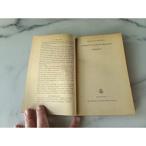 Denn Du Kannst Weinen(Because You Can Cry) Galigai Paperback - Picture 3 of 10